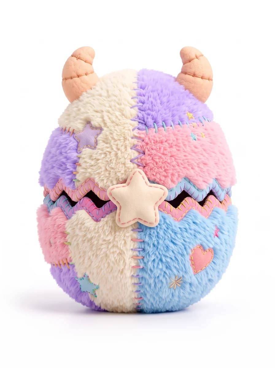 The colourful Plush Monsters mystery egg